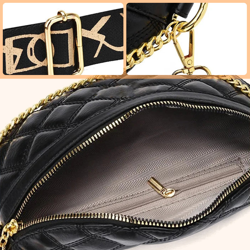 Fashion Elegant Waist Crossbody Checker Bag